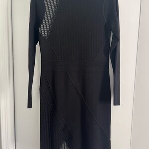 Elegant Black Long Sleeve Dress